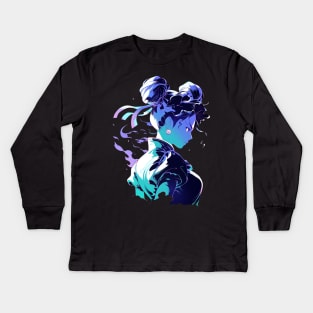 chun li Kids Long Sleeve T-Shirt